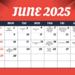 Free June 2025 Calendar Events Template To Edit Online | Calendar Of Events For June 2025