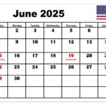 Free June 2025 Calendar Printable Pdf Template With Holidays |  Calendar 2025