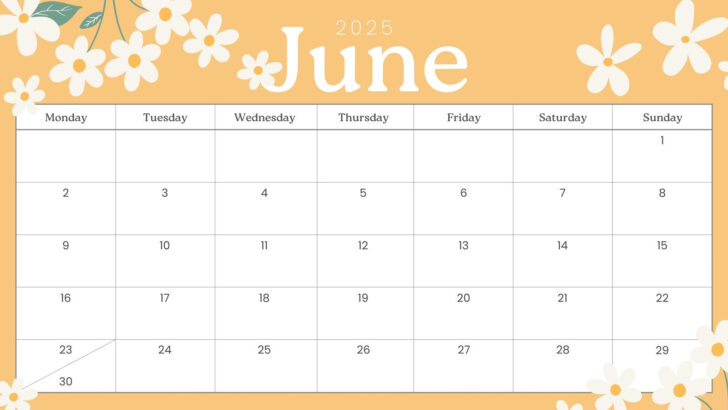 Calendar Template June 2025 Printable | Calendar 2025