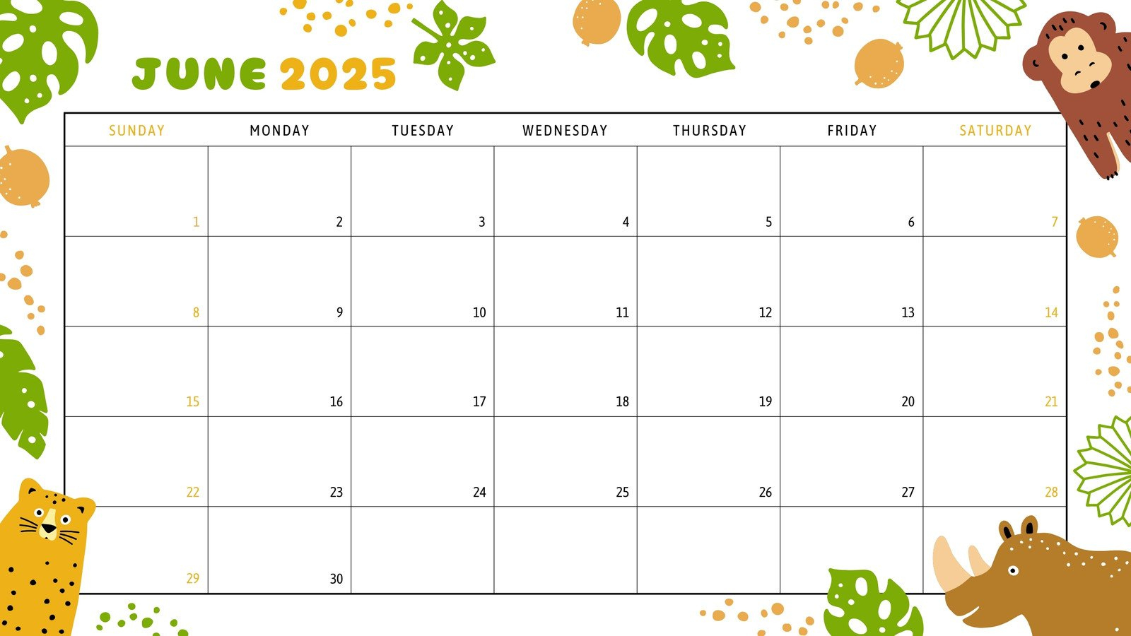Free Printable, Custom June 2025 Calendar Templates | Canva | June Dry Erase Calendar Ideas 2025