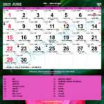 Hindu Calendar 2025, June |  Calendar 2025