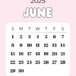 June 2025 Calendar   23 Cute & Free Printables |  Calendar 2025