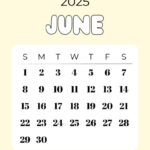 June 2025 Calendar   23 Cute & Free Printables |  Calendar 2025