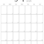 June 2025 Calendar   23 Cute & Free Printables | June 2025 Calendar Portrait