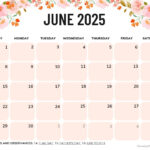 June 2025 Calendar (52 Free Pdf Printables) | Show Me The Calendar Of June 2025