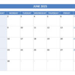 June 2025 Calendar  Calendar.best |  Calendar 2025