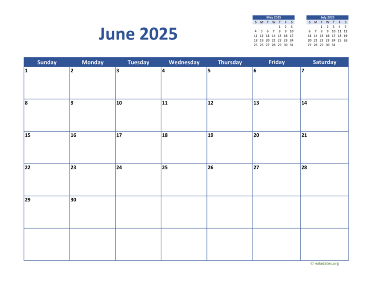 June 2025 Calendar Wiki | Calendar 2025