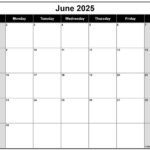 June 2025 Calendar | Free Printable Calendars |  Calendar 2025