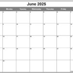 June 2025 Calendar | Free Printable Calendars |  Calendar 2025