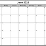 June 2025 Calendar | Free Printable Calendars |  Calendar 2025