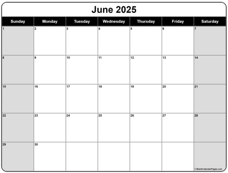 June 2025 Calendar Print | Calendar 2025