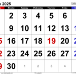 June 2025 Calendar | Templates For Pdf, Excel And Word | Show Calendar For June 2025