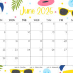 June 2025 Calendars   107 Free Printables | Printabulls |  Calendar 2025