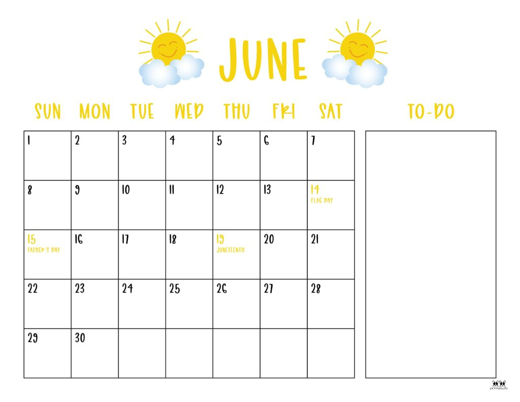 June 2025 Calendars - 107 Free Printables | Printabulls | Calendar 2025