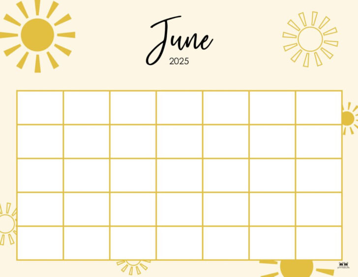 June Calendar 2025 Printable Cute | Calendar 2025