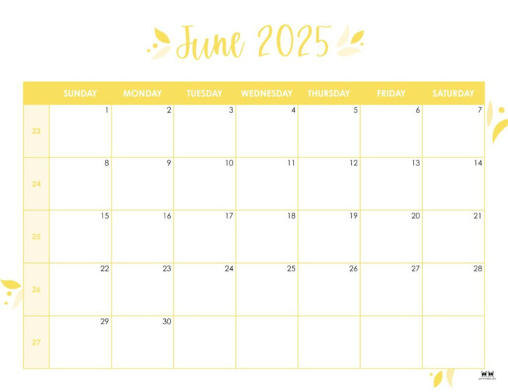 Show Me A June Calendar 2025 | Calendar 2025