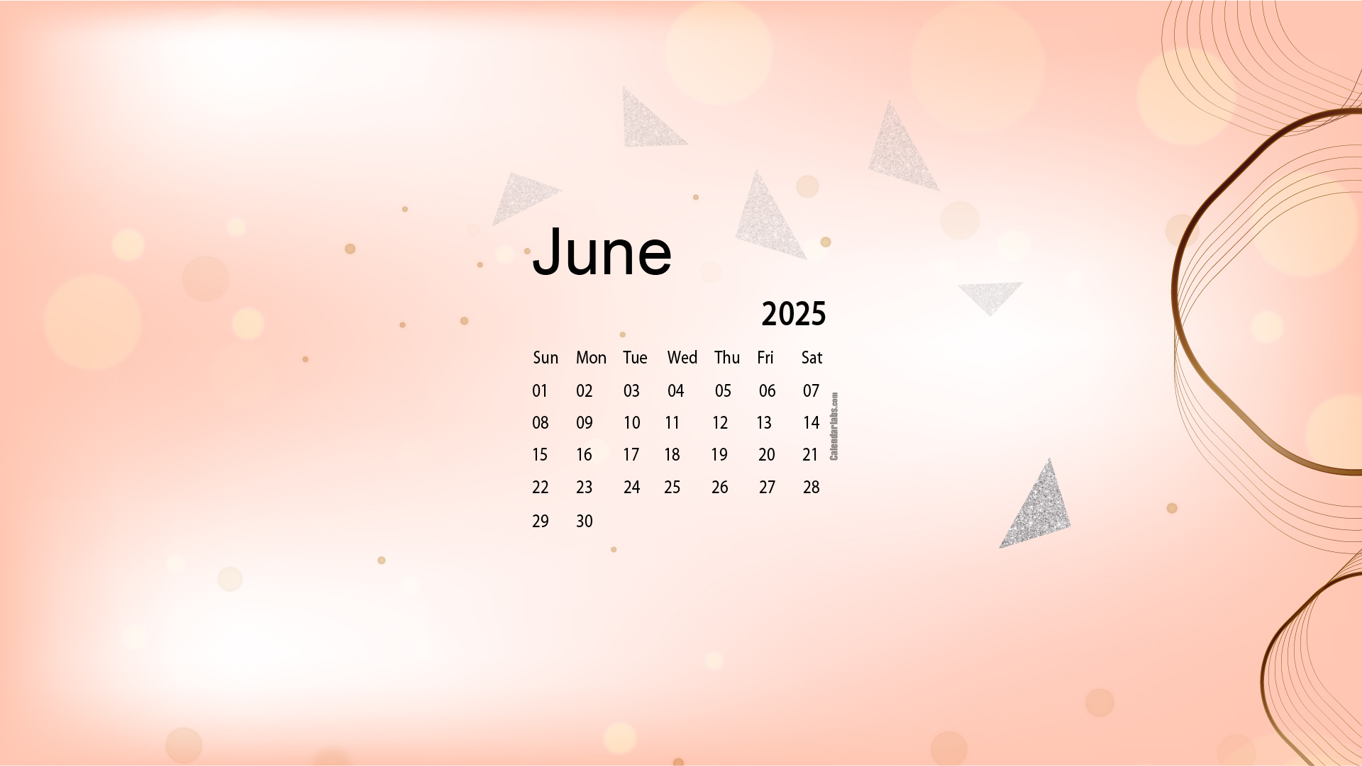 June 2025 Desktop Wallpaper Calendar - Calendarlabs | June 2025 Wallpaper Calendar