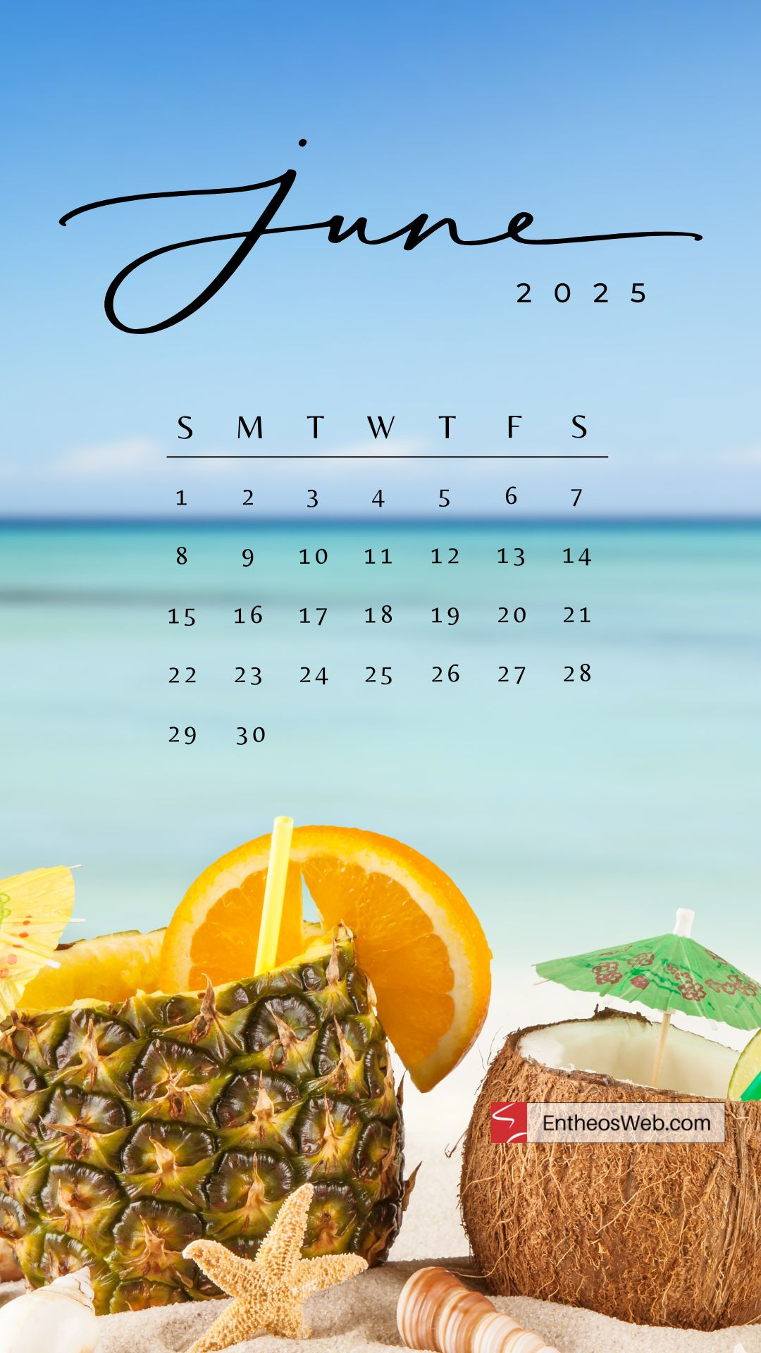June 2025 Phone Wallpaper &amp;amp; Lockscreen Backgrounds | Entheosweb | June 2025 Wallpaper Calendar