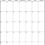 June 2025 Vertical Calendar | Portrait |  Calendar 2025