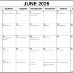 June 2025 With Holidays Calendar | National Calendar June 2025