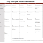 June Daily Holidays & Observances Printable Calendar   S&S Blog | Printable June Calendar With Holidays