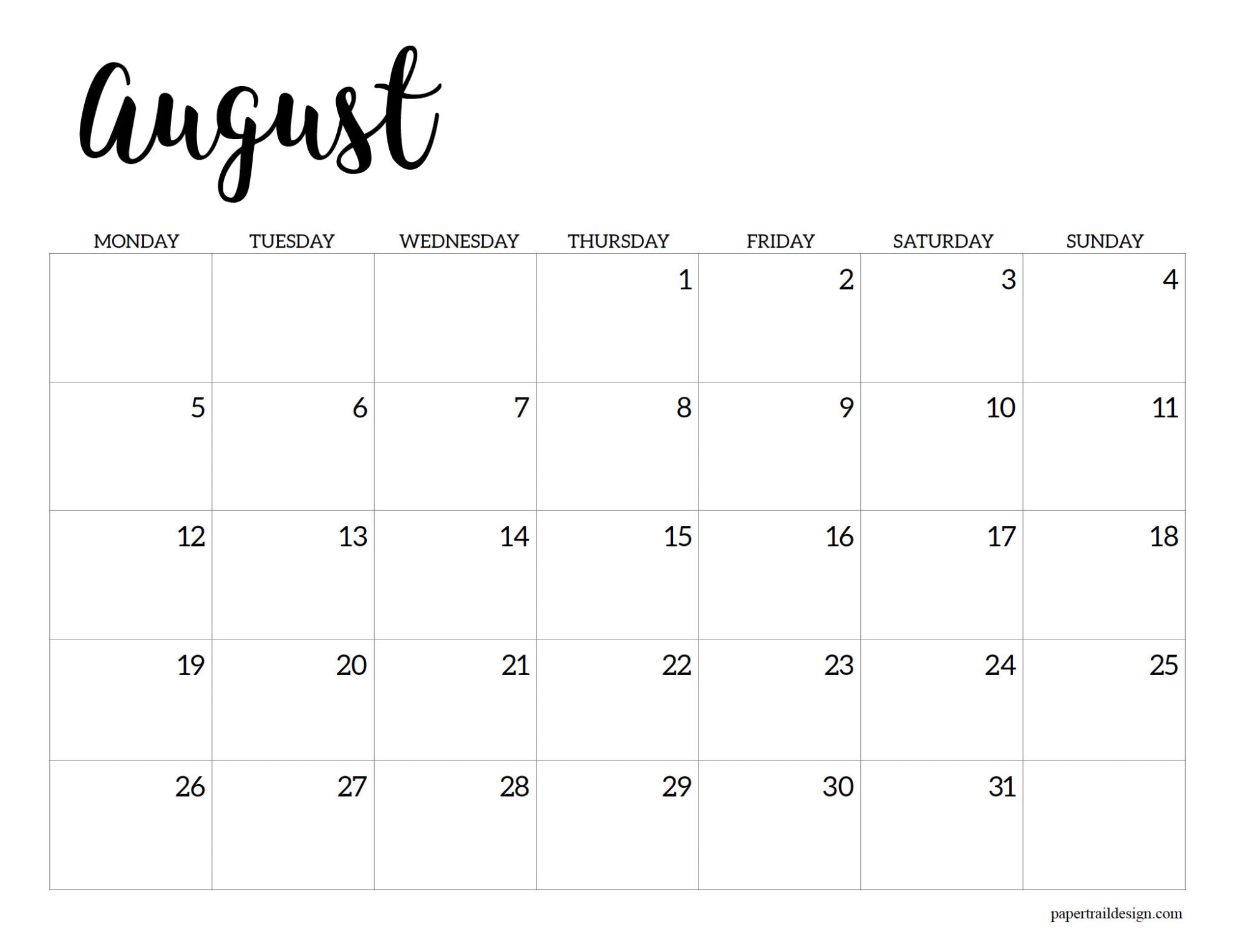 2024-2025 Printable School Calendar - Paper Trail Design | Calendar 2025