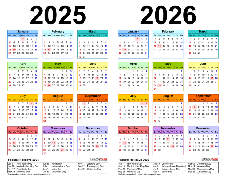 August 2025 to July 2026 Calendar | Calendar 2025