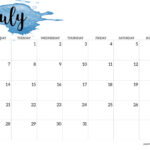 2025 Monday Start Calendar Printable   Watercolor   Paper Trail Design |  Calendar 2025