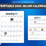 2025 Printable Julian Calendar | 8.5 X 11 In | Government And |  Calendar 2025