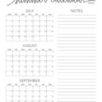 2025 Summer Calendars – 27 Free Printables | Printabulls | Free Printable July and August Calendar 2025