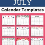 Free Printable July 2025 Calendar With Holidays | Homemade Gifts | July Calendar 2025 Homemade Gifts
