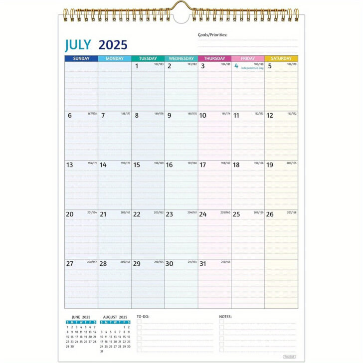 July Calendar 2025 Waterproof | Calendar 2025