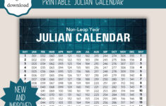 Julian Calendar | Military | Government | Digital Download | Julian Date Calendar Printable 2025