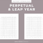 Julian Date Calendar, Project Management, Perpetual/Leap Yr |  Calendar 2025