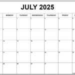 July 2025 Calendar | Free Printable Calendars |  Calendar 2025