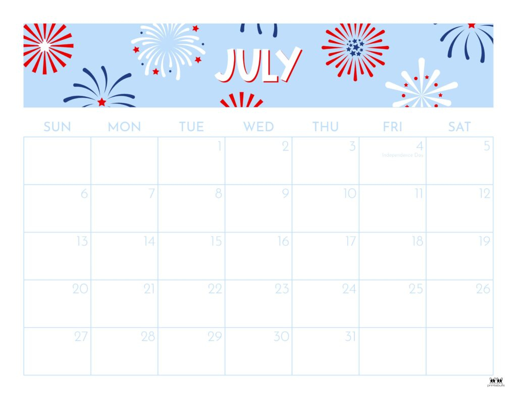 July 2025 Calendars - 107 Free Printables | Printabulls | Calendar 2025