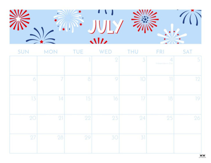 Cute July 2025 Printable Calendar | Calendar 2025