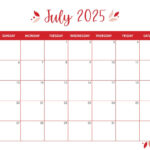 July 2025 Calendars   107 Free Printables | Printabulls |  Calendar 2025
