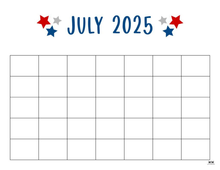 July Calendar 2025 Editable | Calendar 2025