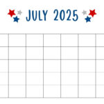 July 2025 Calendars   107 Free Printables | Printabulls | July Calendar 2025 Template