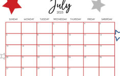 July 2025 Calendars – 107 Free Printables | Printabulls | Printable Monthly Calendar July 2025