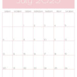 July 2025 Calendars   23 Cute Free Printable Pdfs | Saturdaygift |  Calendar 2025