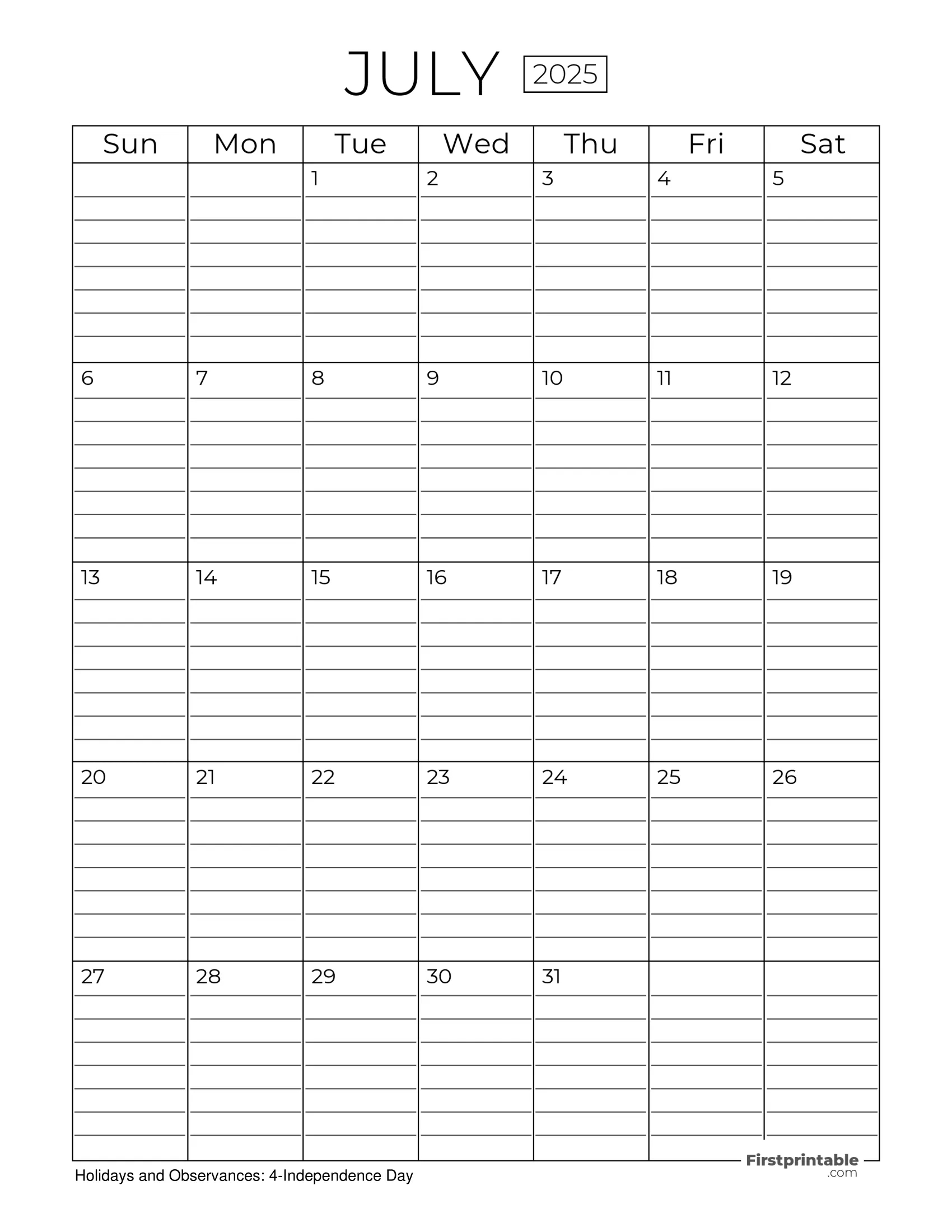 July 2025 Calendars - Free Printable &amp;amp; Fillable | 3 Month Vertical Calendar Printable July 2025