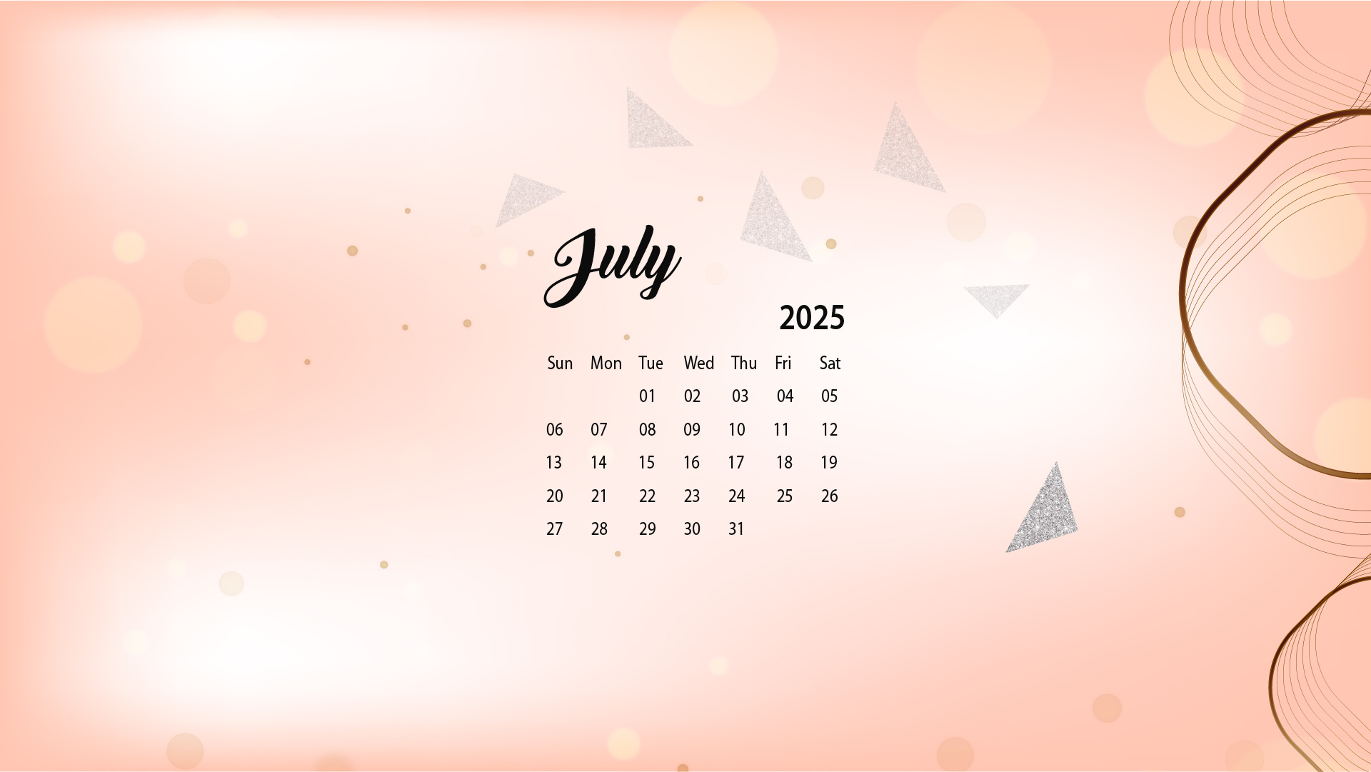 July 2025 Desktop Wallpaper Calendar - Calendarlabs | Calendar 2025