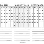 July To September 2025 Calendar (Q3)   Calendarkart | July Aug Sept 2025 Calendar Printable