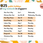 School Holidays 2025 & 2026 + Public Holidays In Singapore | July Calendar 2025 Singapore