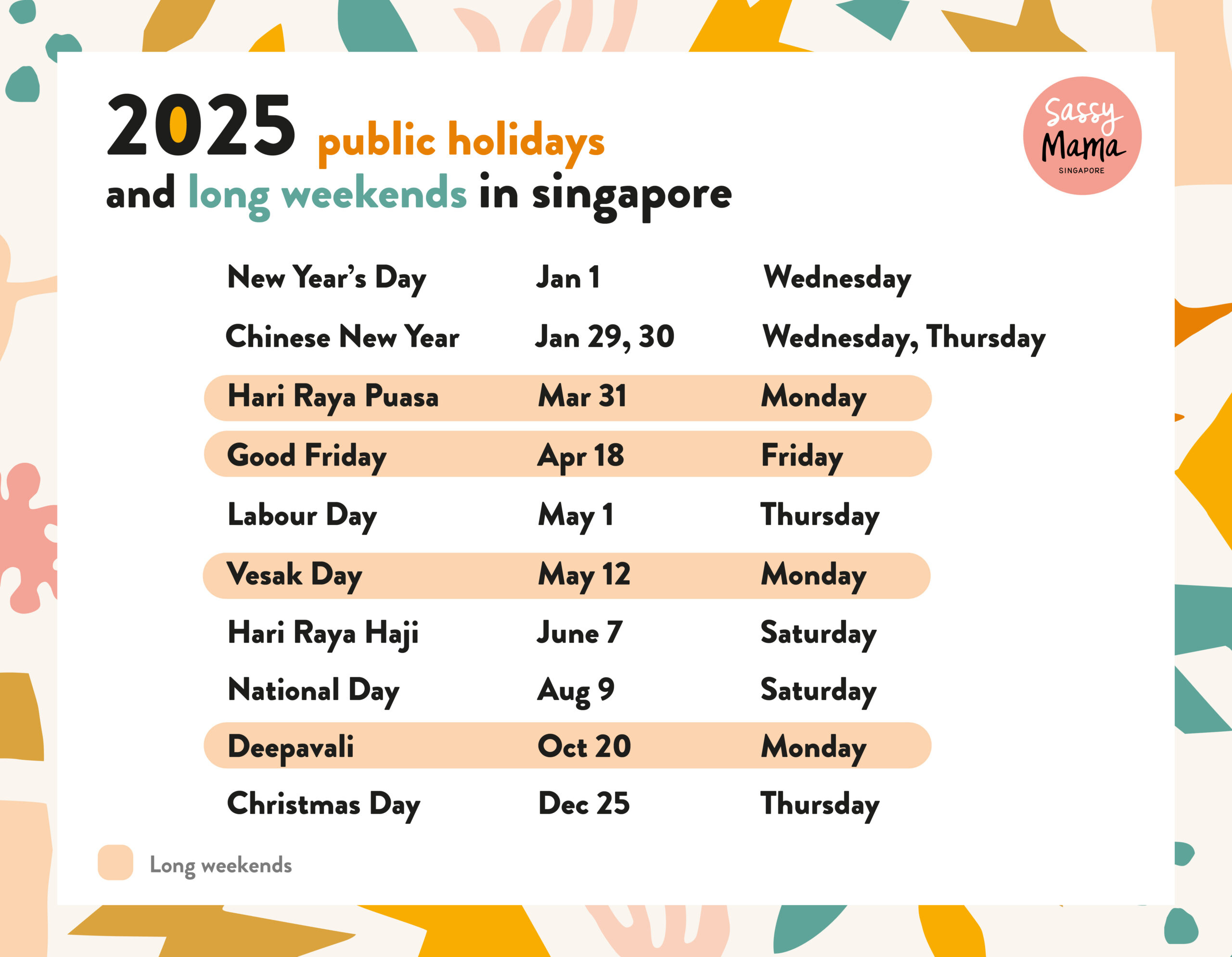 School Holidays 2025 &amp;amp; 2026 + Public Holidays In Singapore | July Calendar 2025 Singapore