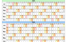 Split Year Calendars 2025/2026 (July To June) – Pdf Templates |  Calendar 2025