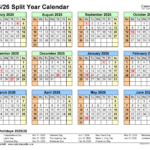 Split Year Calendars 2025/2026 (July To June)   Pdf Templates | Free Printable Calendar July 2025 To June 2026