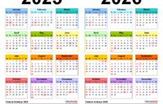 2025-2026 Two Year Calendar – Free Printable Pdf Templates |  Calendar 2025